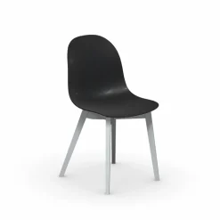 1665 Academy Connubia© Chaise scandinave en polypropylène et bois
