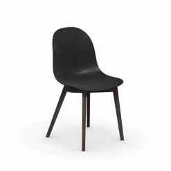 1665 Academy Connubia© Chaise scandinave en polypropylène et bois