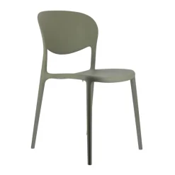 Abby Connubia® Chaise italienne empilable en polypropylène recyclé sans accoudoirs