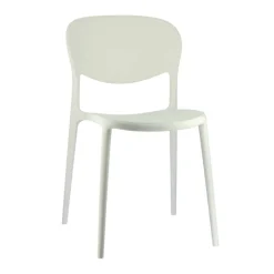 Abby Connubia® Chaise italienne empilable en polypropylène recyclé sans accoudoirs