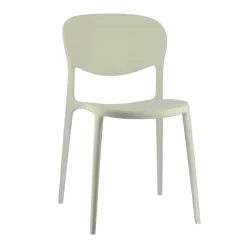 Abby Connubia® Chaise italienne empilable en polypropylène recyclé sans accoudoirs