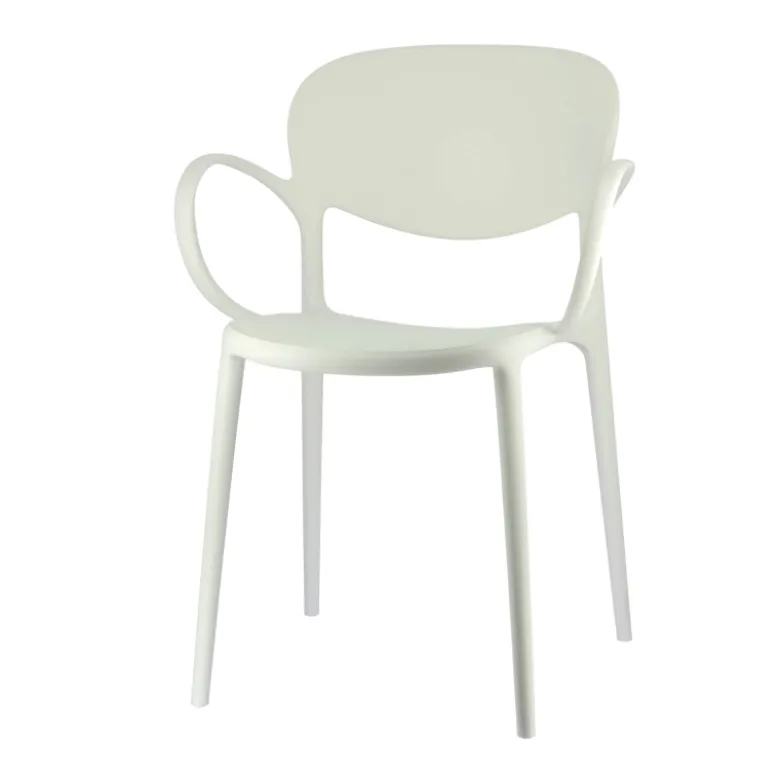 Abby Connubia® Fauteuil italien empilable en polypropylène recyclé