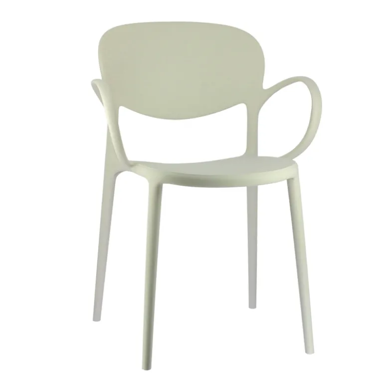 Abby Connubia® Fauteuil italien empilable en polypropylène recyclé
