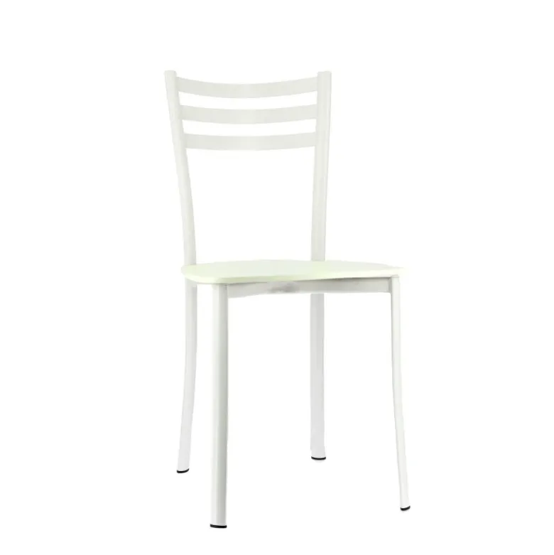 Ace 1320 Chaise de cuisine en métal et assise bois