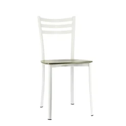 Ace 1320 Chaise de cuisine en métal et assise bois