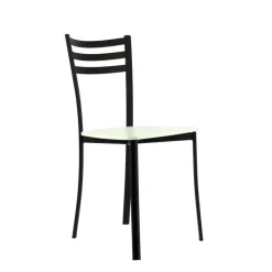 Ace 1320 Chaise de cuisine en métal et assise bois