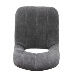 AgatheChaise cosy en tissu avec pieds en métal noir