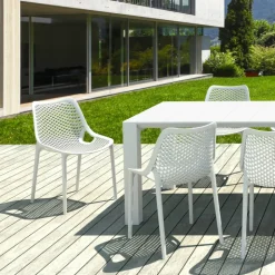 Air Chaise de jardin moderne ajourée en polypropylène