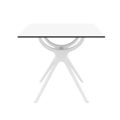 Air Table carrée petit espace en stratifié et polypropylène