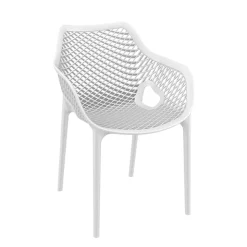 Air XL Fauteuil moderne empilable ajouré en polypropylène