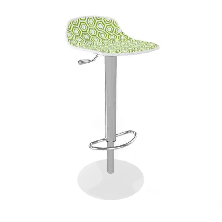 Alhambra 97A / 97AV Tabouret italien sans dossier réglable en hauteur avec assise à motifs