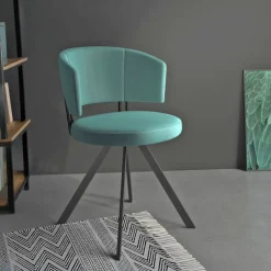 Allure Chaise moderne en tissu pivotante