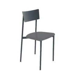 Anémone Carrier ® Chaise de cuisine contemporaine en métal fabriquée en France