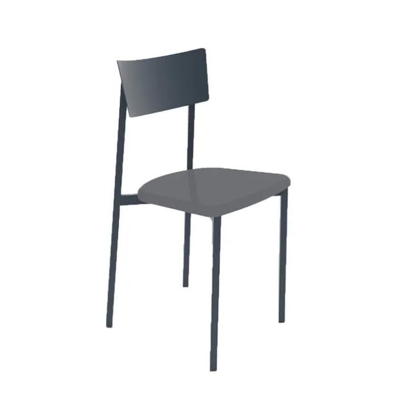 Anémone Carrier ® Chaise de cuisine contemporaine en métal fabriquée en France
