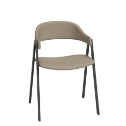 Arca Fauteuil de table avec accoudoirs en simili