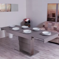 Ares Wing Table modulable extensible réglable en hauteur en bois et métal
