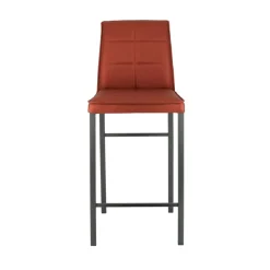 Atlanta Tabouret snack italien en synthétique avec pieds en métal