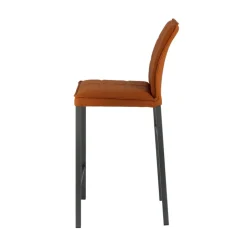 Atlanta Tabouret snack italien en synthétique avec pieds en métal