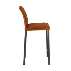 Atlanta Tabouret snack italien en synthétique avec pieds en métal