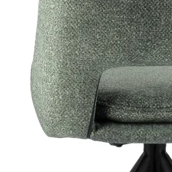 AzaléeChaise moderne en tissu rembourrée pieds en métal