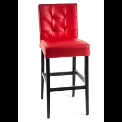 BarCarpe 2 Tabouret de bar matelassé en synthétique et bois
