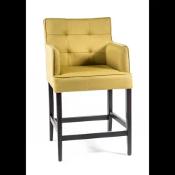 BarDiem 2 Tabouret snack en tissu matelassé avec accoudoirs