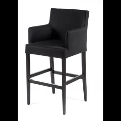 BarDiem Tabouret bar contemporain en tissu et bois