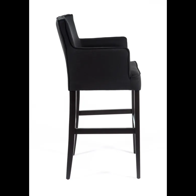 BarDiem Tabouret bar contemporain en tissu et bois