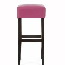 BarMax Tabouret de bar sans dossier en synthétique et bois