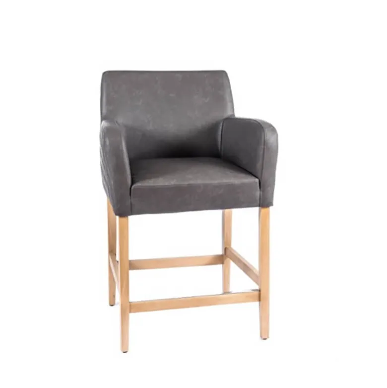 BarMoritz diamant Tabouret snack avec accoudoirs matelassé sur le dossier