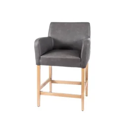 BarMoritz diamant Tabouret snack avec accoudoirs matelassé sur le dossier