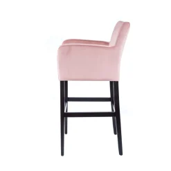 BarMoritzTabouret de bar en tissu avec accoudoirs