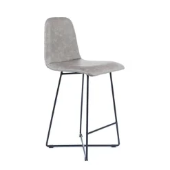 BarPandora diamant Tabouret snack design rembourré avec pieds filaires en métal noir