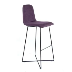 BarPandora Tabouret de bar design en tissu avec pieds filaires en métal