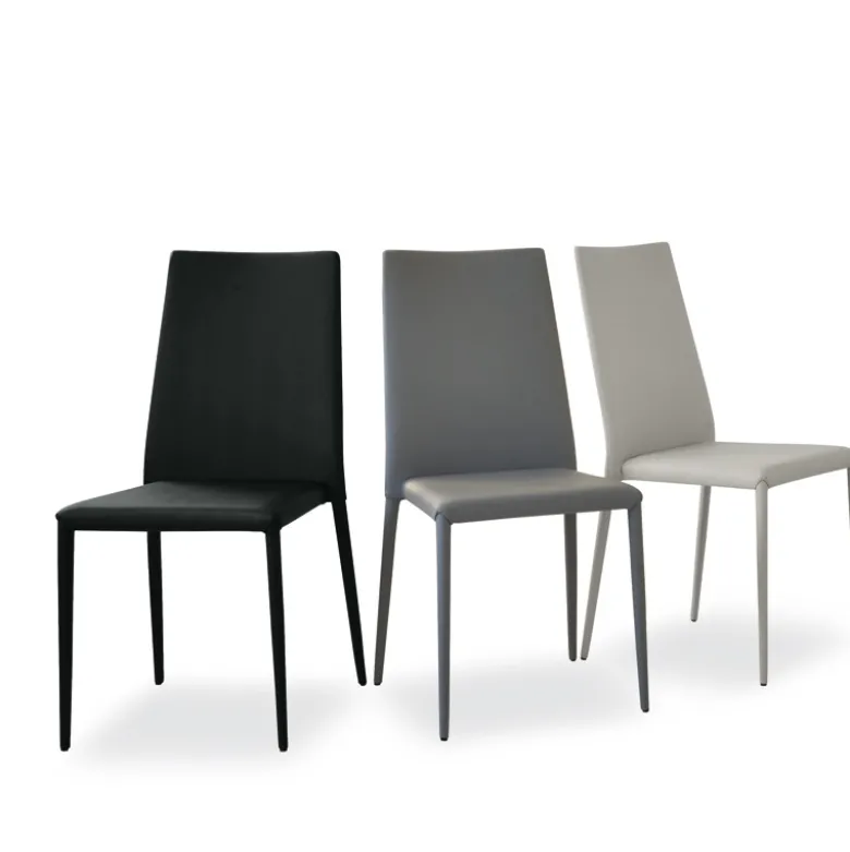 Bea Chaise contemporaine en cuir