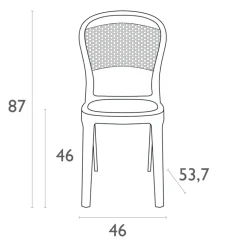 Bee Chaise moderne en polycarbonate