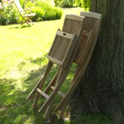 BodiniChaise de jardin pliante en teck massif