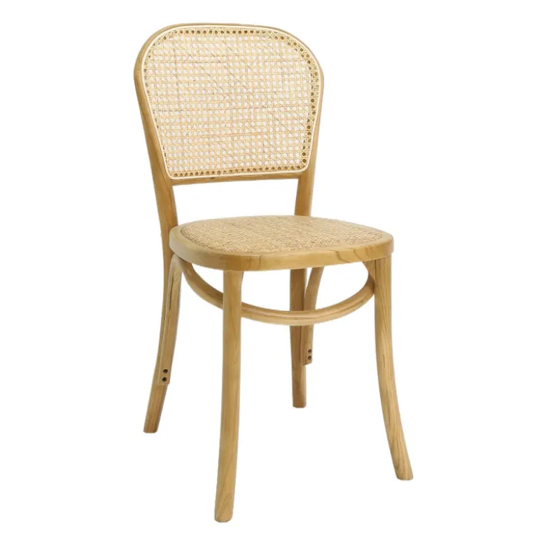 BrasserieChaise bistrot en bois et cannage