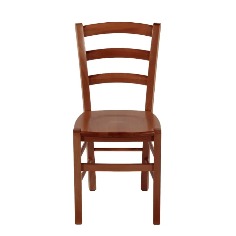 Brocéliande Chaise de cuisine rustique en bois massif avec assise bois
