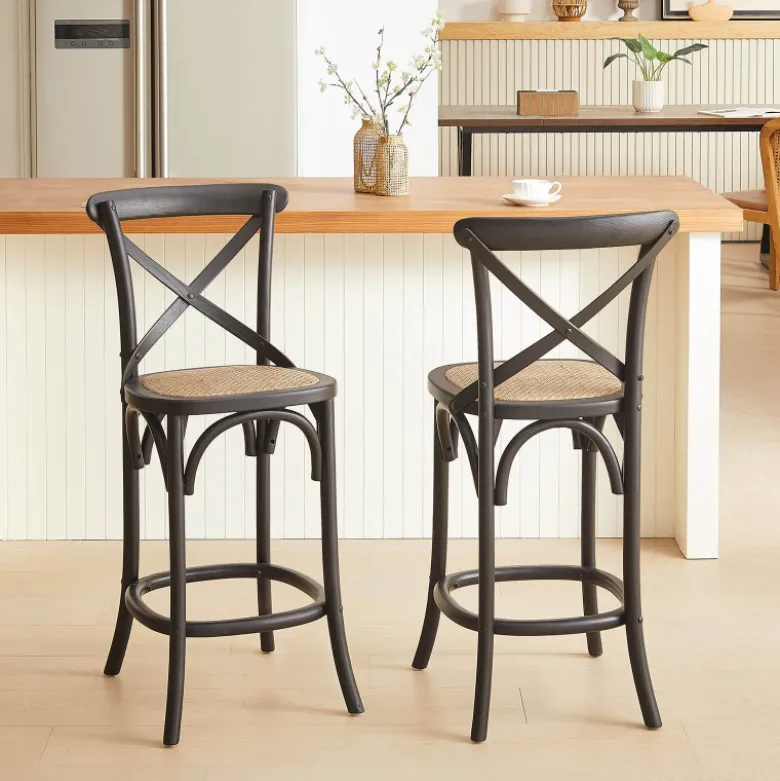 CabaretTabouret snack style bistrot en bois