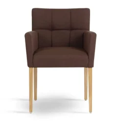 Carré Mobitec® Fauteuil de séjour en bois et tissu