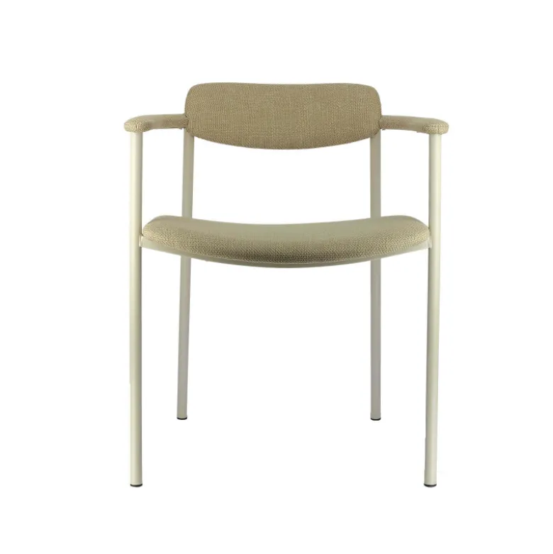 Cassis Fauteuil moderne en tissu avec accoudoirs et pieds en métal