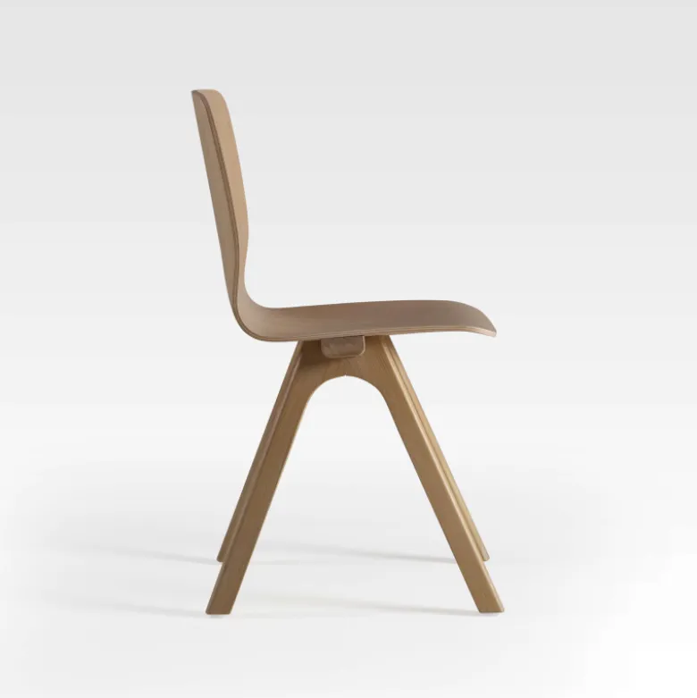 Chevron Chaise de designer en bois