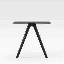 Chevron Table haute de designer en céramique et bois