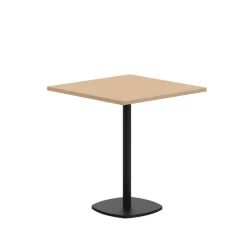 Circa Petite table de cuisine carrée en stratifié avec pied central