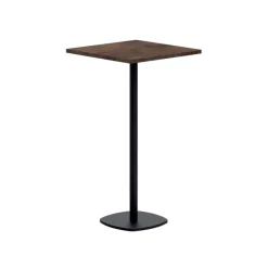 Circa Table de cuisine carrée mange debout 60 x 60 cm en stratifié et pied central