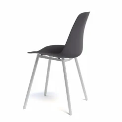 Claudio Chaise moderne en polypropylène et métal