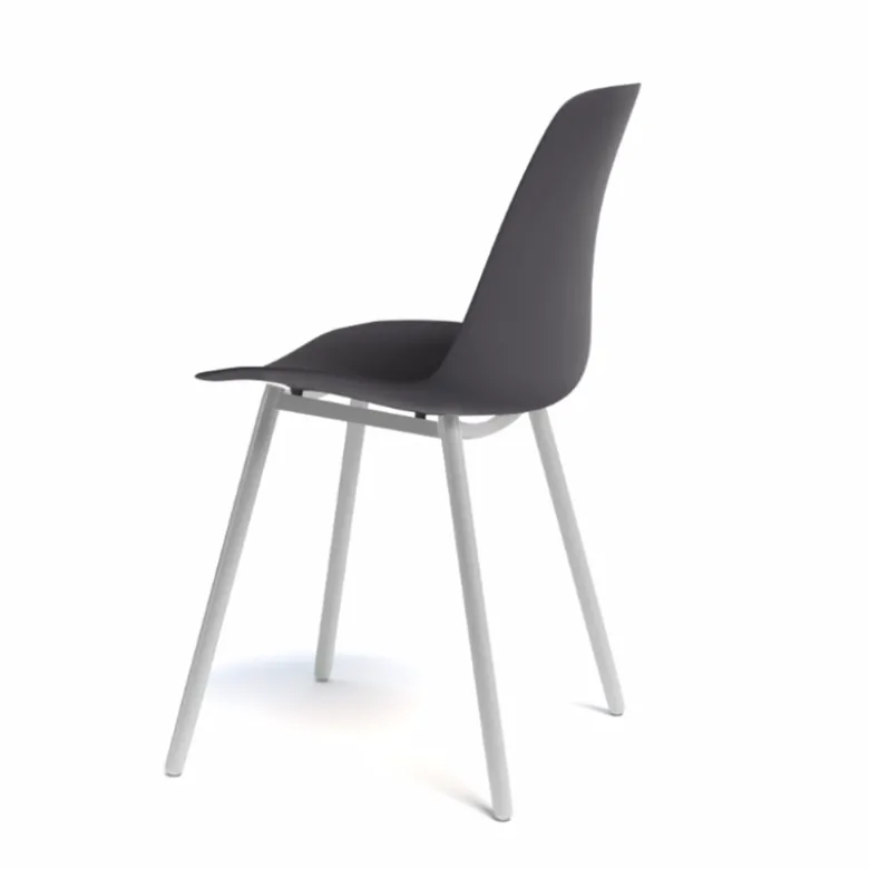 Claudio Chaise moderne en polypropylène et métal