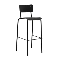 College Tabouret de bar avec dossier style vintage