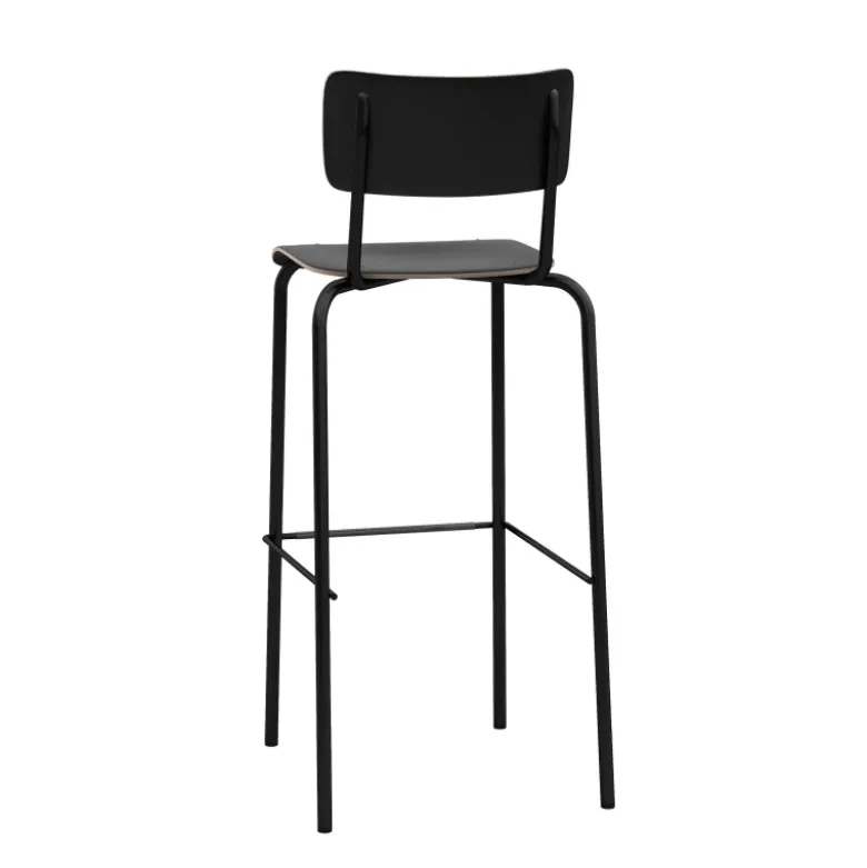 College Tabouret de bar avec dossier style vintage